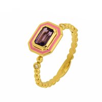 Anello Nicora Donna Elite in Oro giallo Ametista COD/E - COD/E